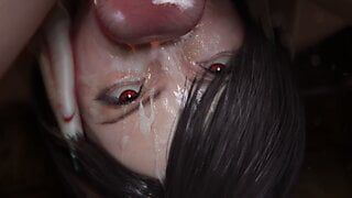 Tifa Lockhart – Original Dress Sloppy Blowjob & Facial